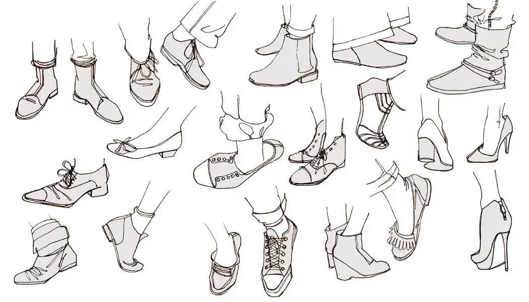 Featured image for shoe drawing reference
