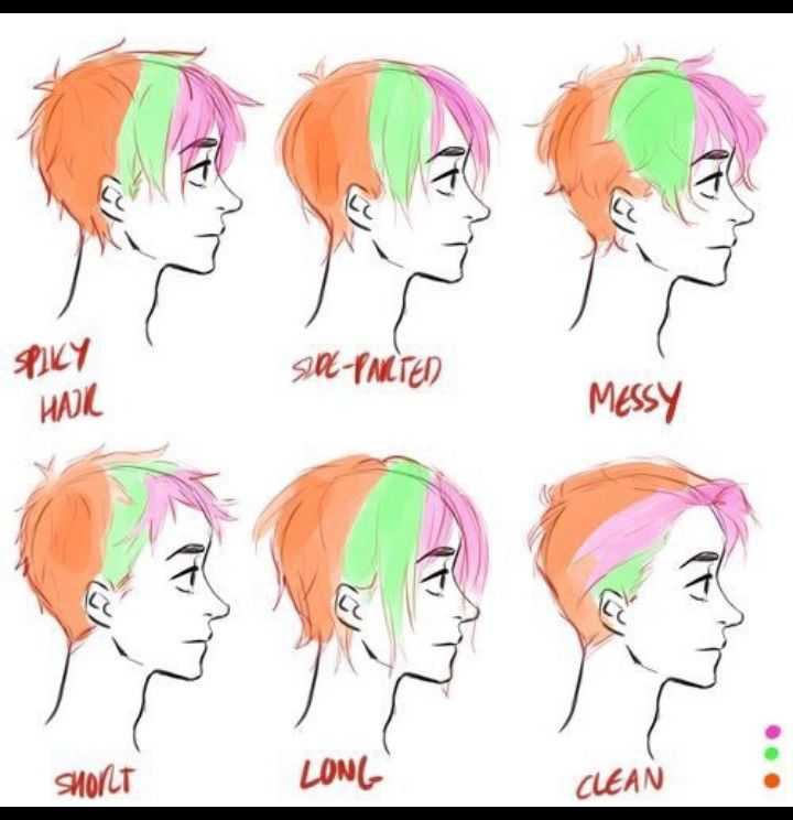 Short Hair Styles Drawing Reference 11