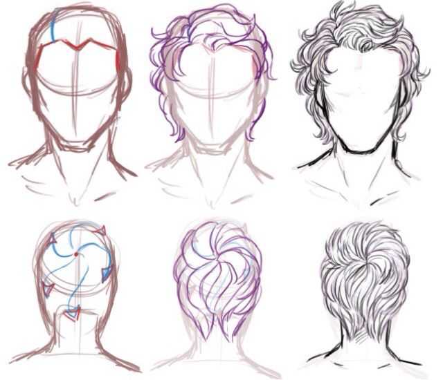 Short Hair Styles Drawing Reference 2
