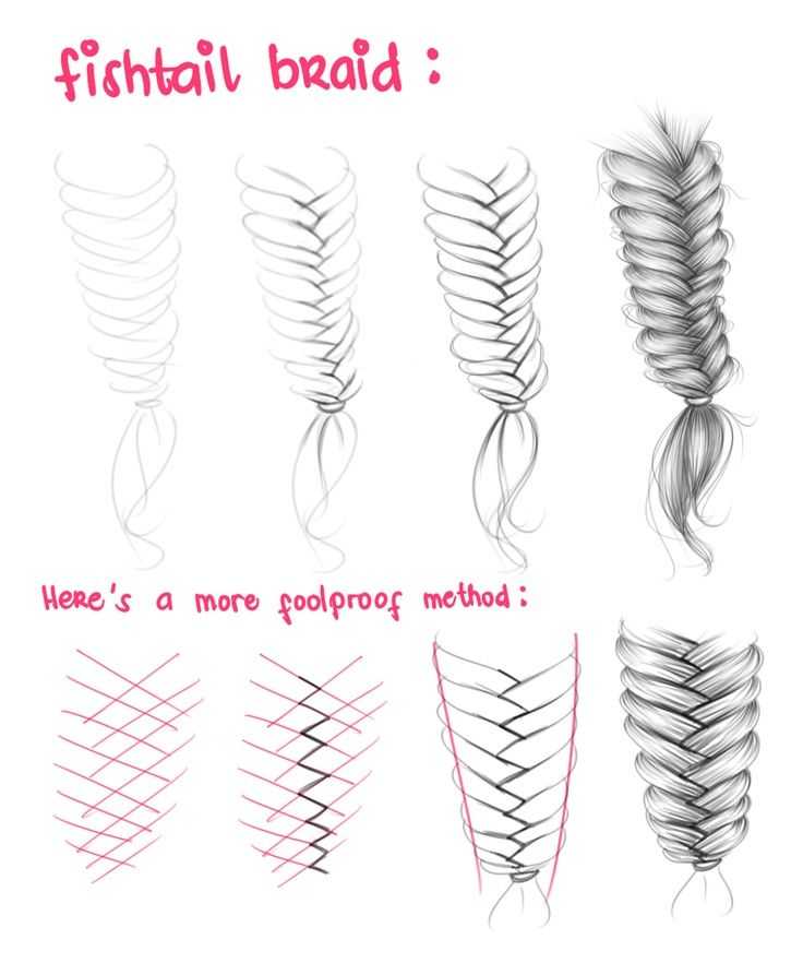 Side Braid Drawing Reference 7