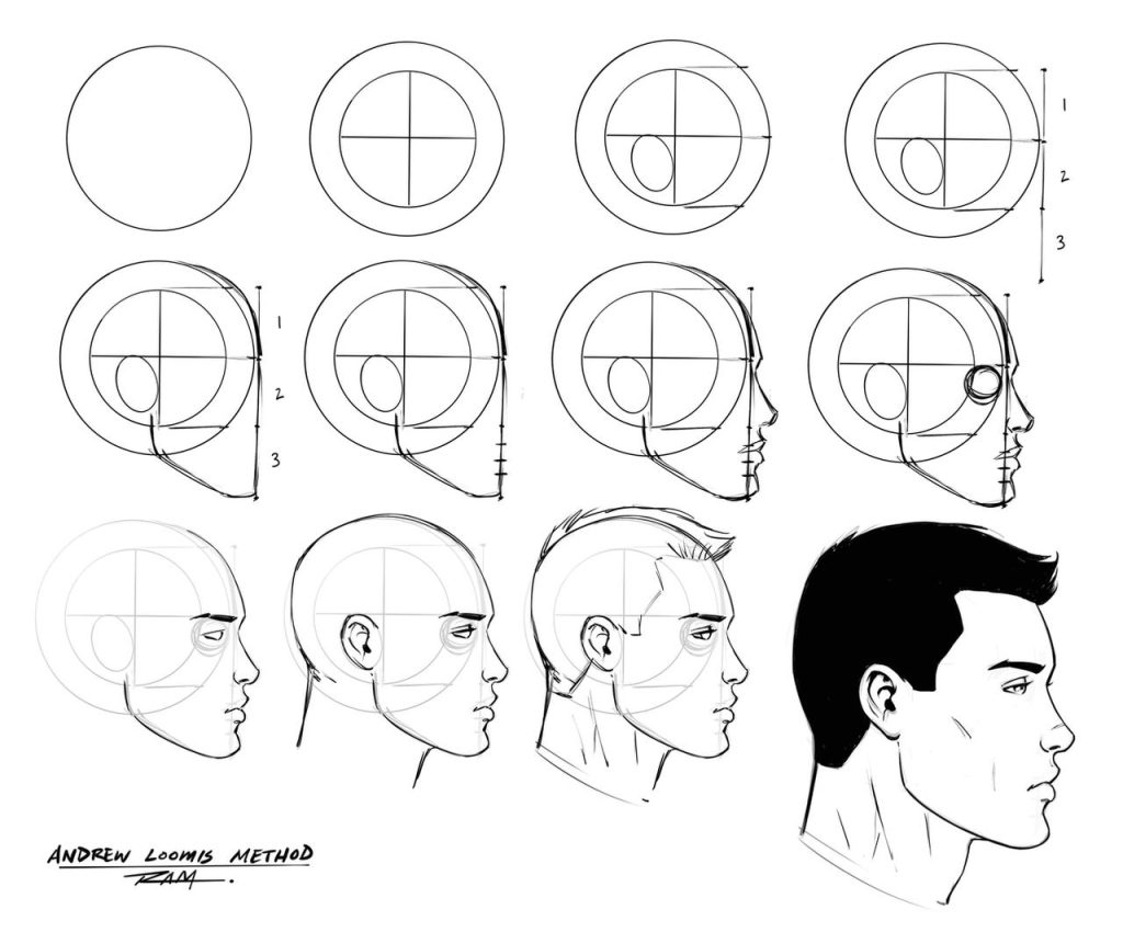 Side Profile Drawing Reference 18 1024x850