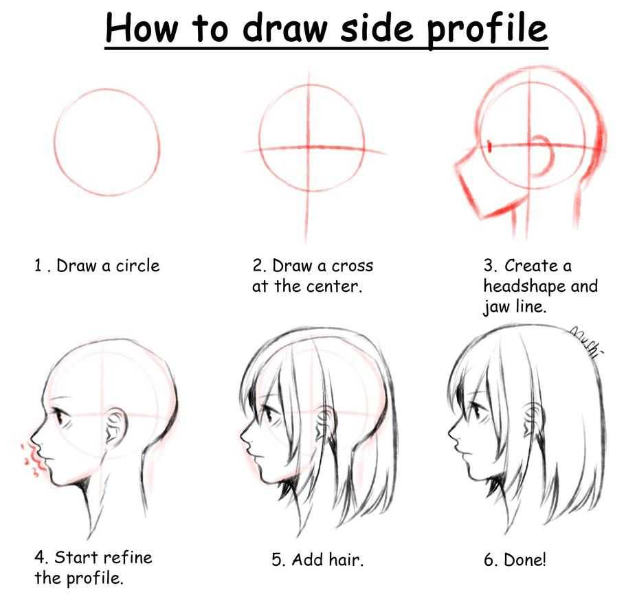Side Profile Drawing Reference 2