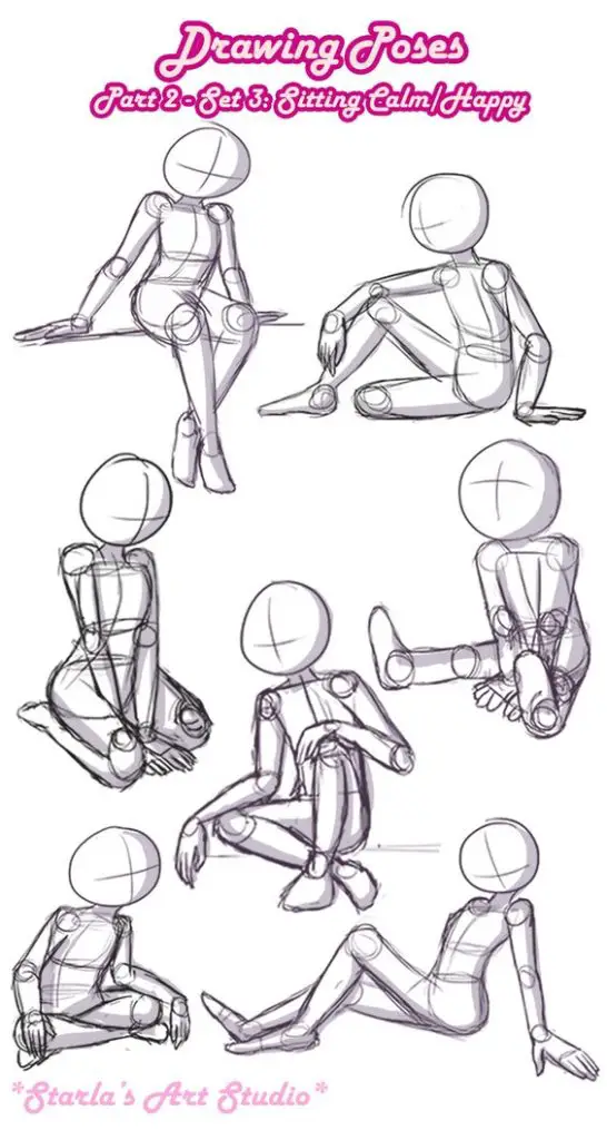 Sitting Criss Cross Reference 4