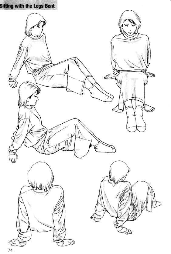 Sitting Pose Reference: Curated Collection for Artists - Art Reference ...