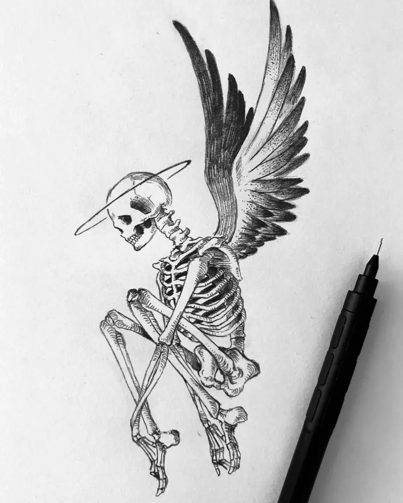 Skeleton Drawing Reference 9