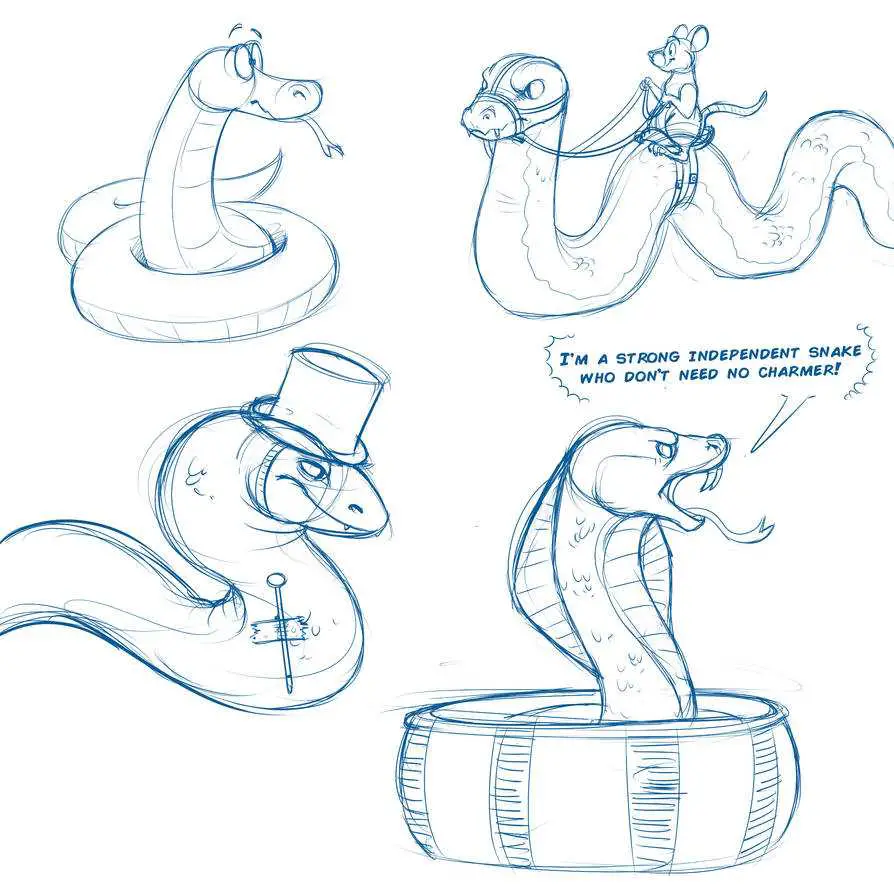 Snake Reference Drawing 15
