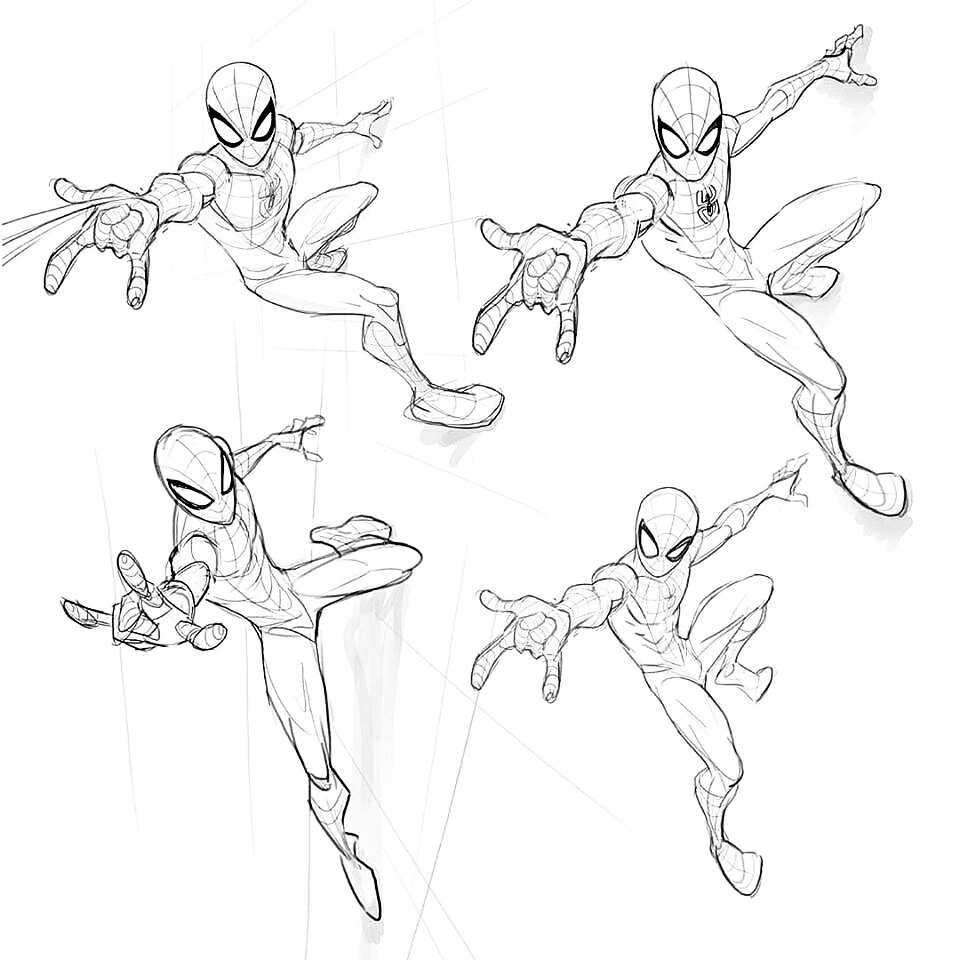 spiderman sketch drawing reference, spiderman drawing reference, spiderman poses drawing reference, spiderman sketches, Spider-Man in jump drawing reference, spider-Man mask, spider man pose reference art, full body spiderman poses drawing, spiderman figure drawing, spiderman pose hand, spiderman pose upside down, spiderman swinging poses 2
