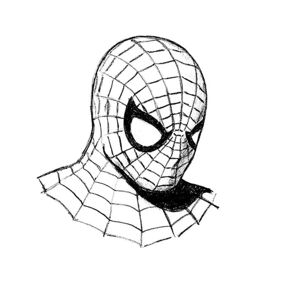 Spiderman Sketch Drawing 4 1
