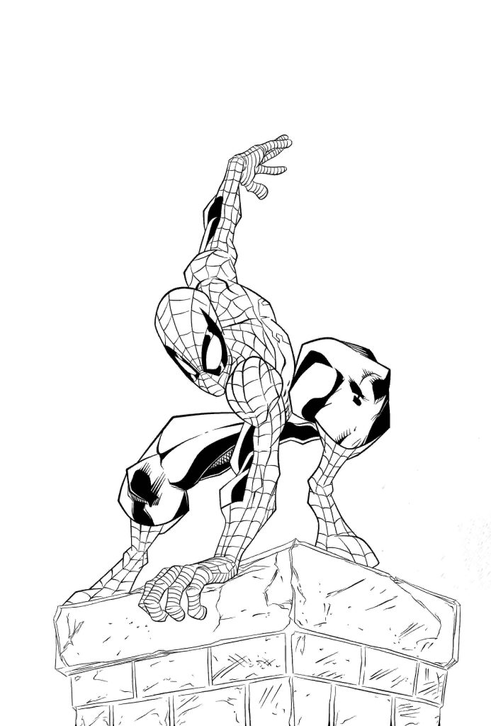 Spiderman Sketch Drawing 5 1 693x1024