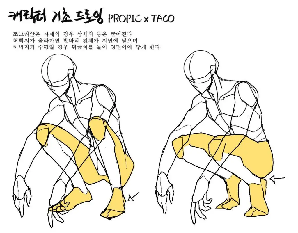 Squatting Drawing Reference 4 1024x801