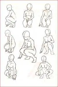 Read more about the article Squatting Pose Reference: Drawing & Sketch Collection for Artists