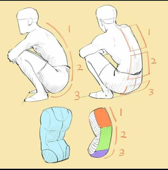 Squatting Pose Reference 6