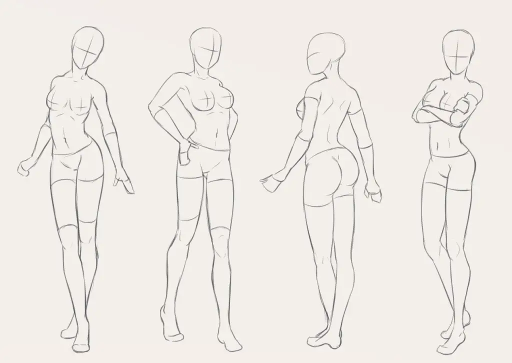 Standing Pose Reference Standing Pose Drawing Reference Standing Pose Art Reference Standing Drawing Reference 27 1 1024x726