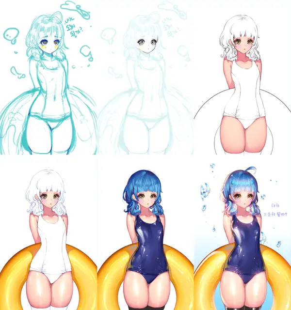 Swimsuit Drawing Reference 1
