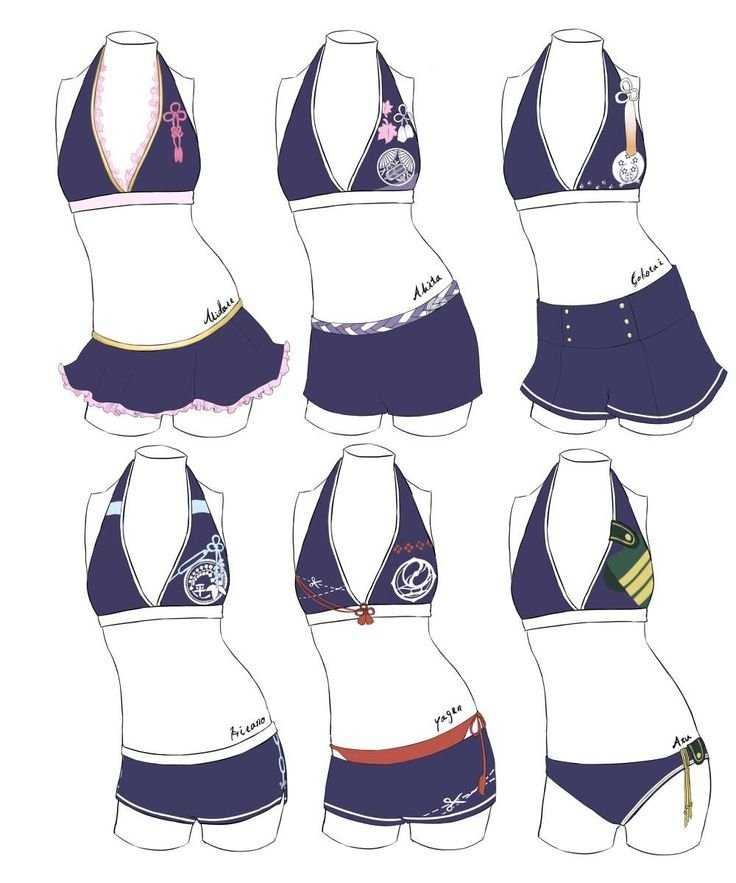 Swimsuit Drawing Reference 12 1