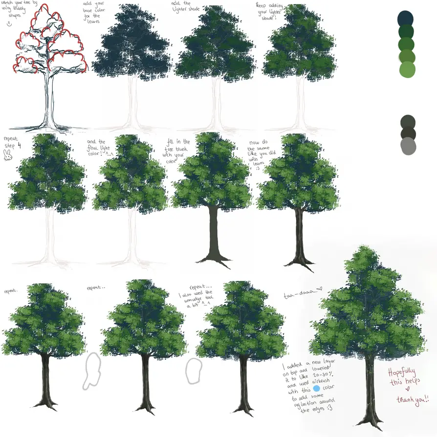 Tree Drawing Realistic 15