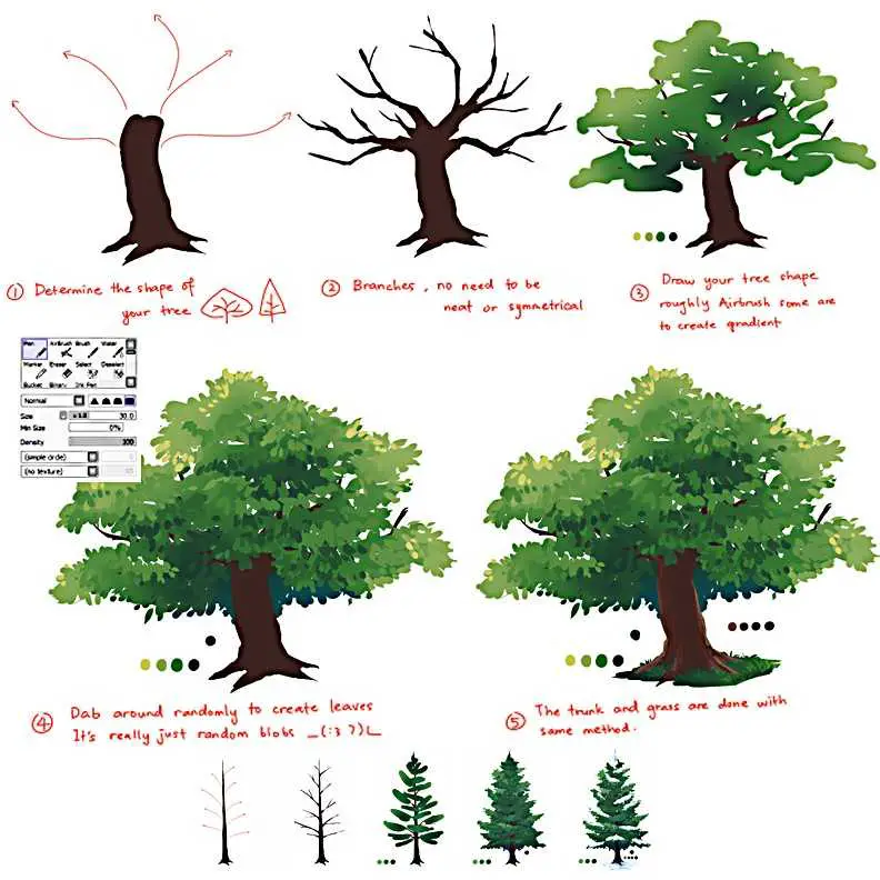 Tree Drawing Realistic 17