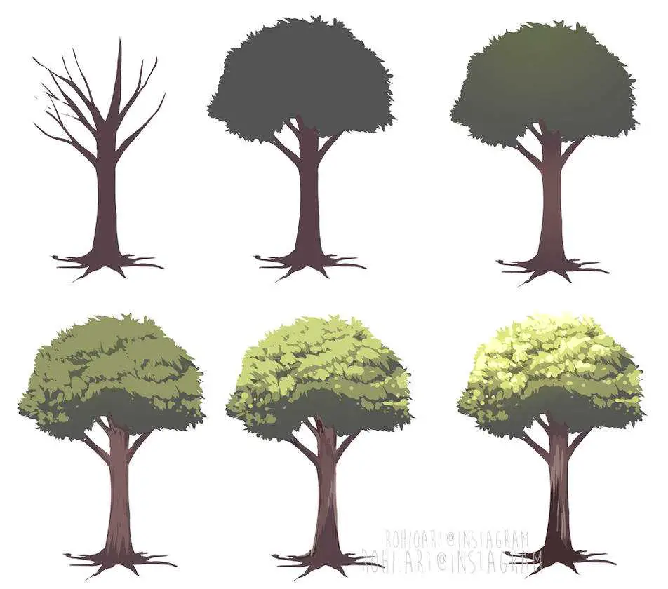 Tree Drawing Reference 6