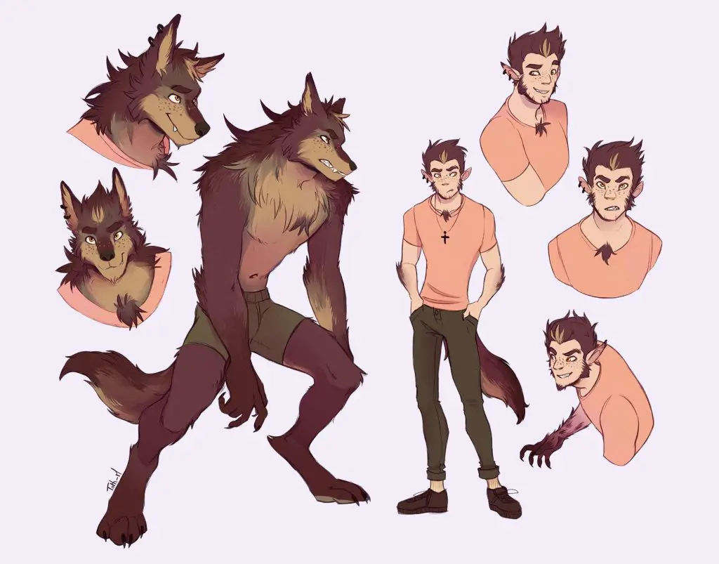 Werewolf Drawing Reference 16