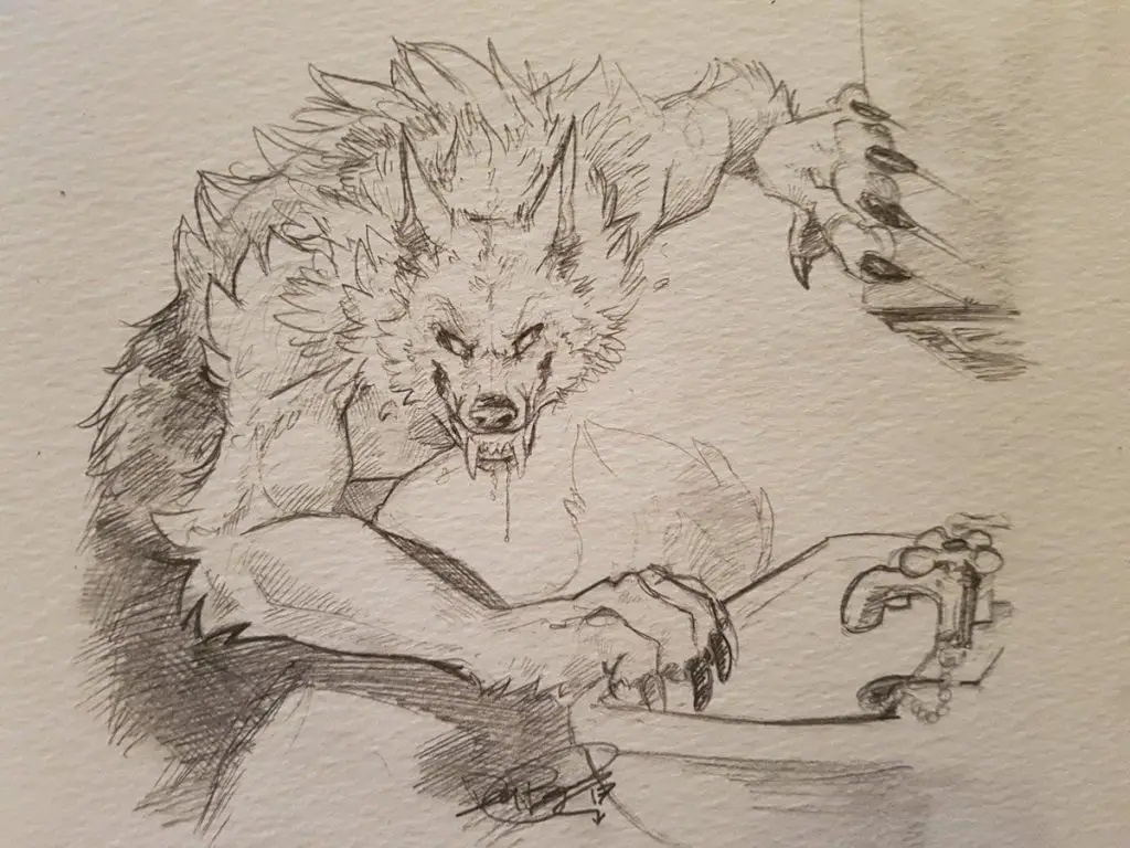 Werewolf Drawing Reference 9