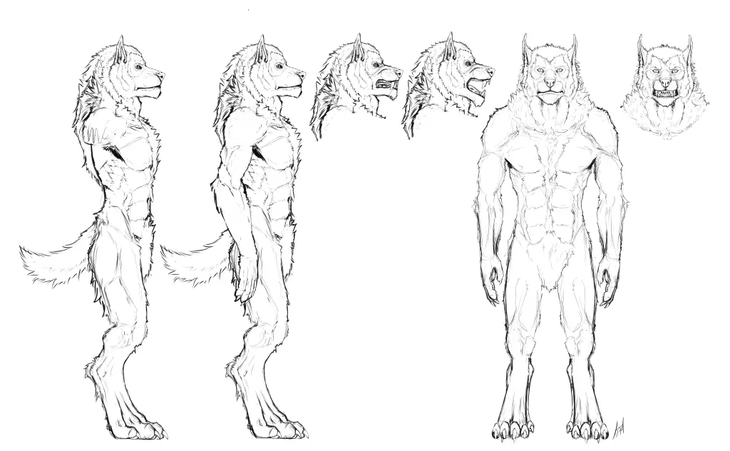 Werewolf Pose Reference 7