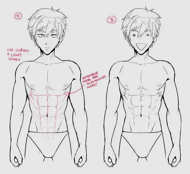 Anime Abs Reference 11