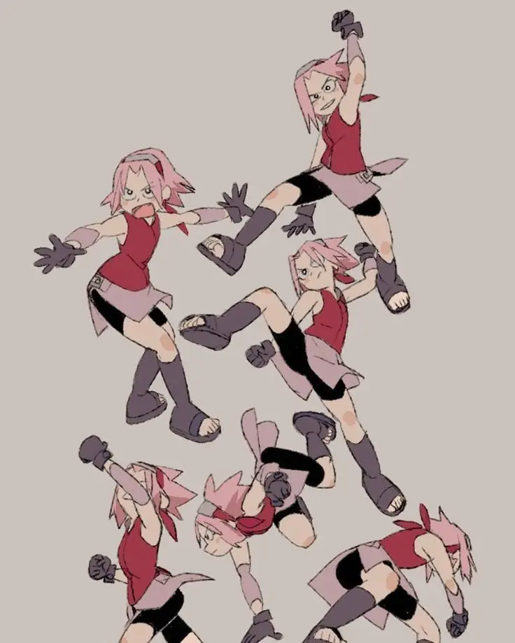 Anime Action Poses Reference 11