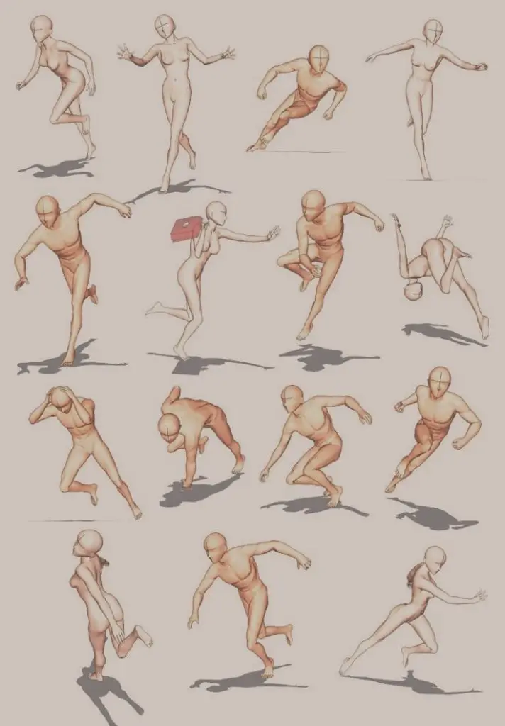 Anime Action Poses Reference 7 712x1024
