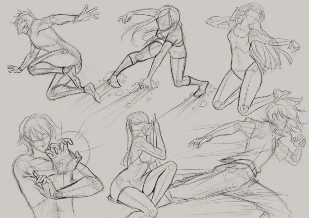 Anime Action Poses Reference 8 1024x724