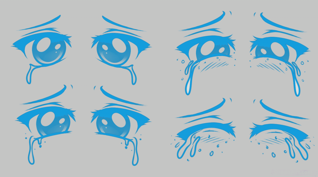 Anime Crying Eyes Drawing 19 1024x572