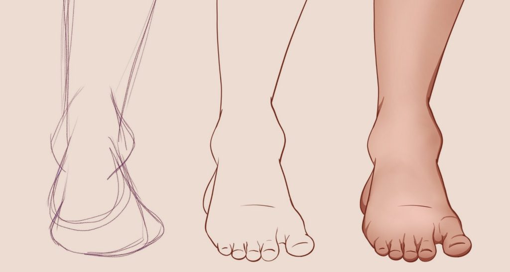 Anime Feet Drawing 12 1024x547