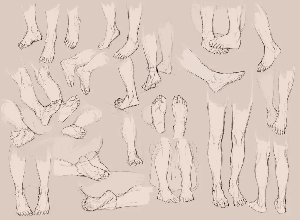 Anime Feet Drawing 20 1024x751
