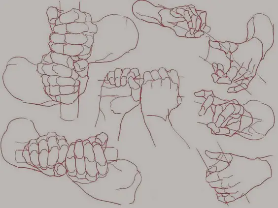 Anime Fist Drawing 2