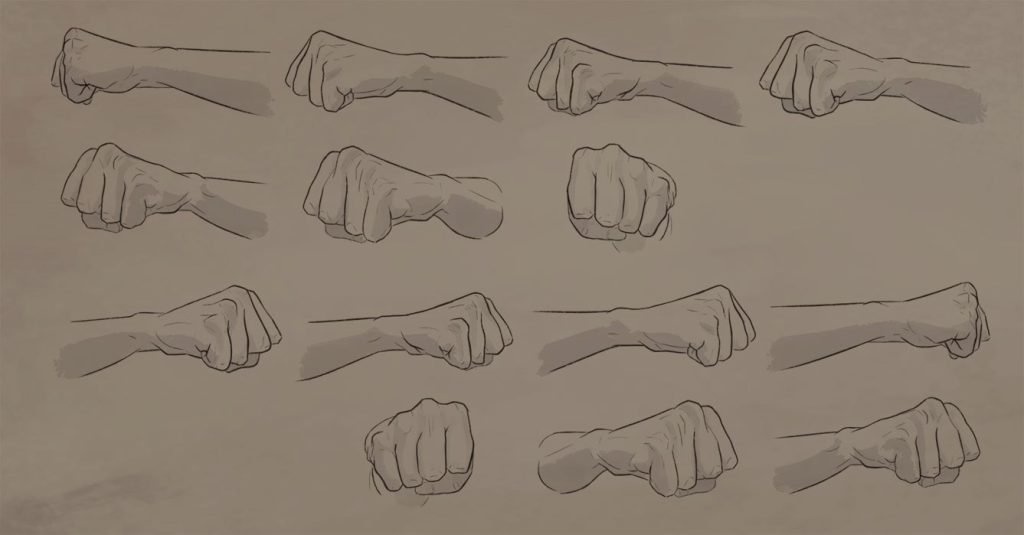 Anime Fist Drawing 3 1024x535