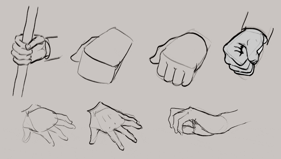 Anime Fist Drawing 4