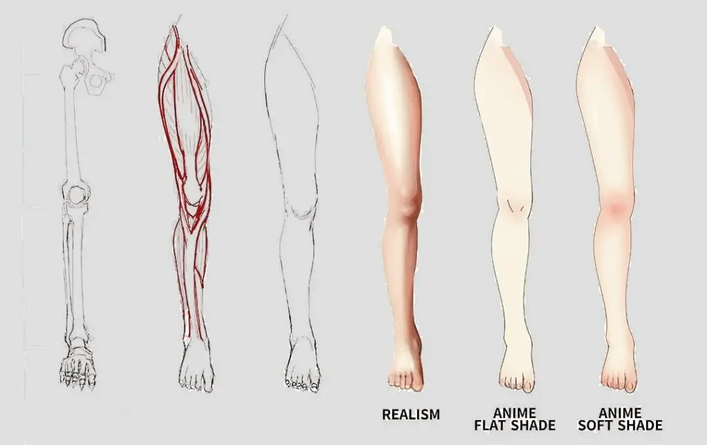 Anime Legs Drawing 18 1024x645