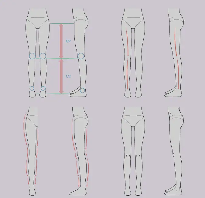 Anime Legs Reference 2