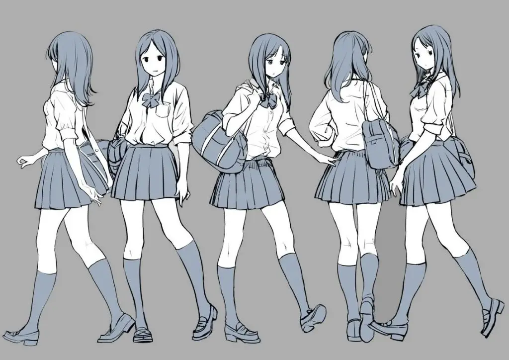 Anime Uniform Drawing 1 1024x724