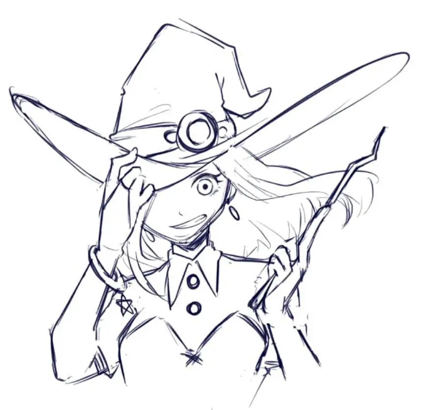 Anime Witch Drawing Reference 18 1