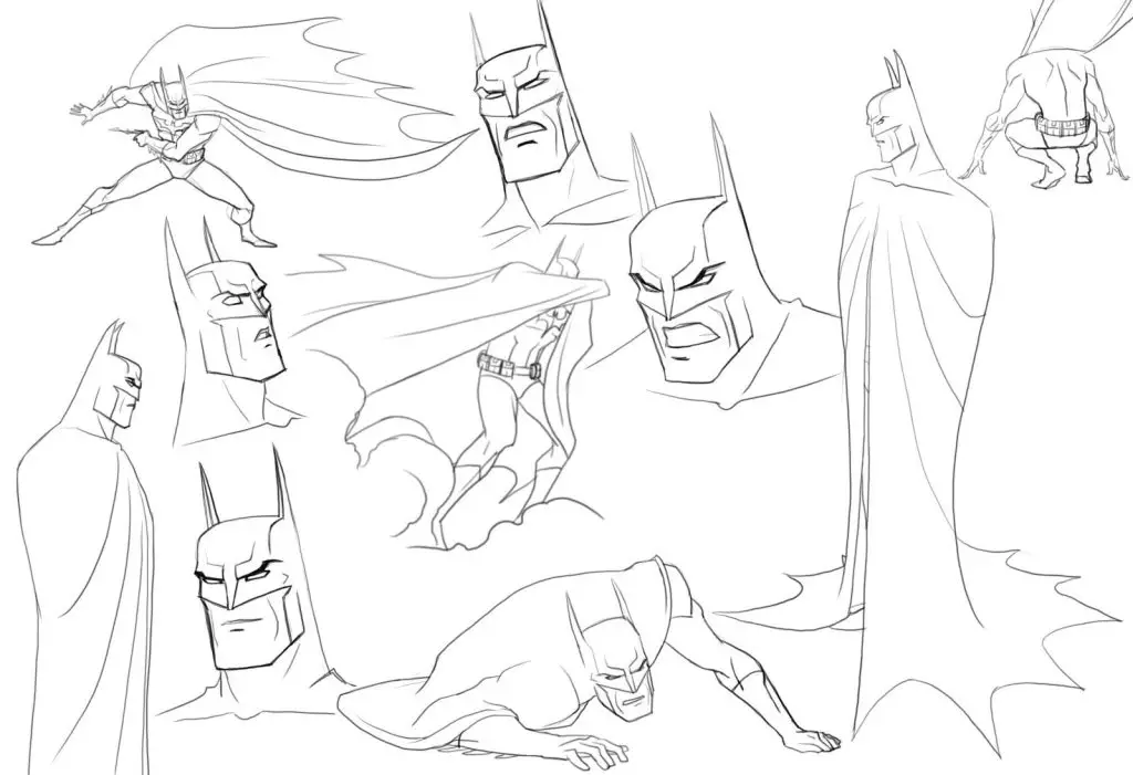 Batman Drawing 16 1024x701