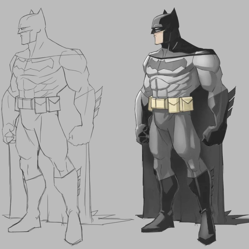 Batman Pose Reference 4 1024x1024