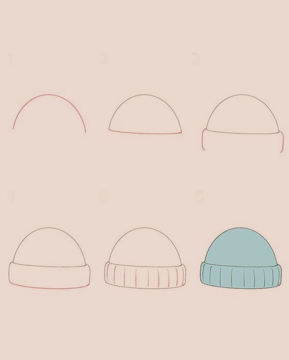 Beanie Drawing Reference 1