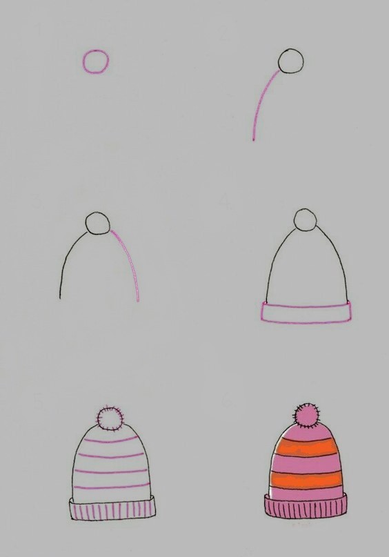 Beanie Drawing Reference 2