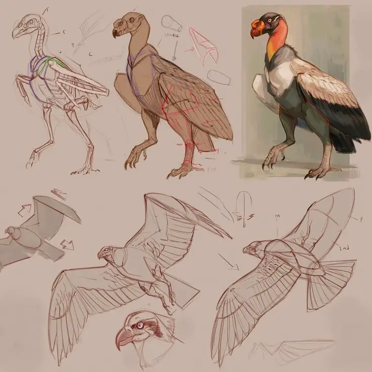 Bird Reference Drawing 17