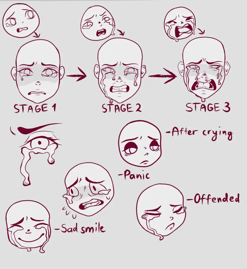 Crying Drawing Reference 1
