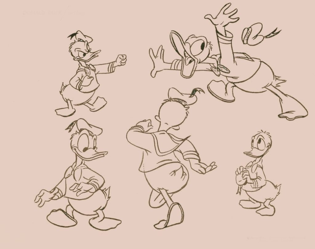 Donald Duck Drawing 15 1024x811