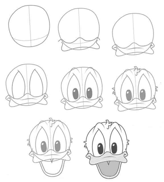 Donald Duck Drawing 6