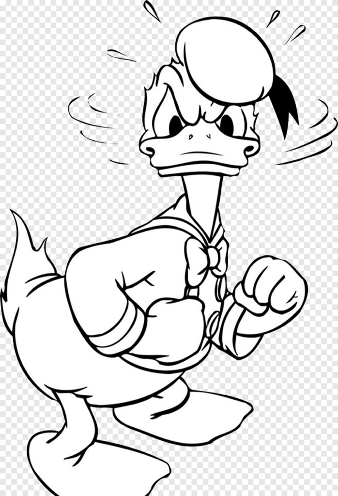 Donald Duck Drawing Angry 16 698x1024