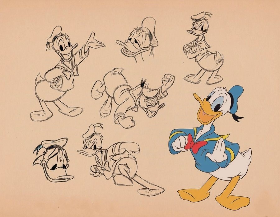 Donald Duck Drawing Easy 10