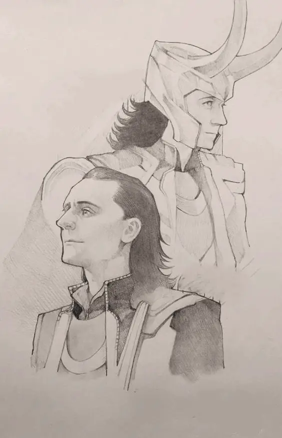 Loki Drawing Realistic 14